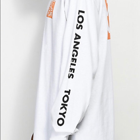 HUF white long sleeve shirt - Picture 3 of 4